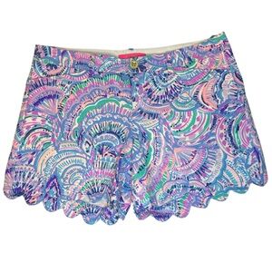 Lilly Pulitzer Women’s Buttercup Stretch Shorts Size 10, Scalloped, New